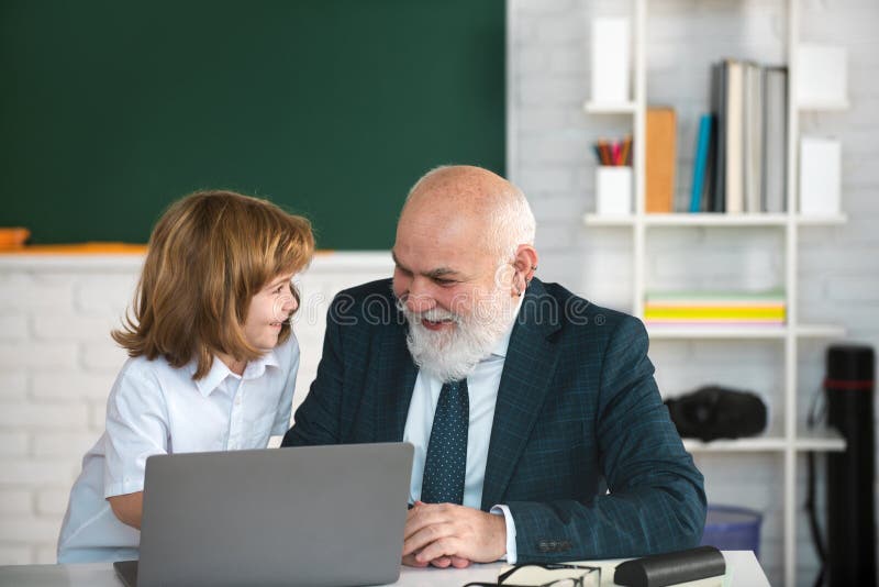 Older school teacher with younger dude