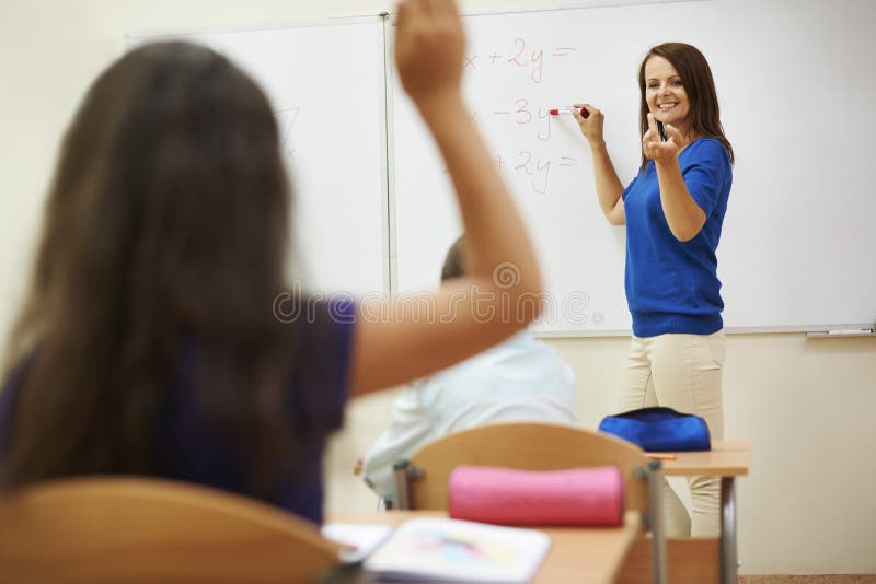Teacher with pupils stock photography Teacher with pupils stock photography