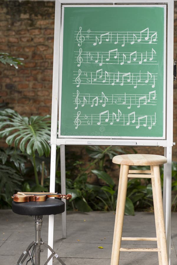 Teacher Teaching Musical Notes Stock Image Image of african