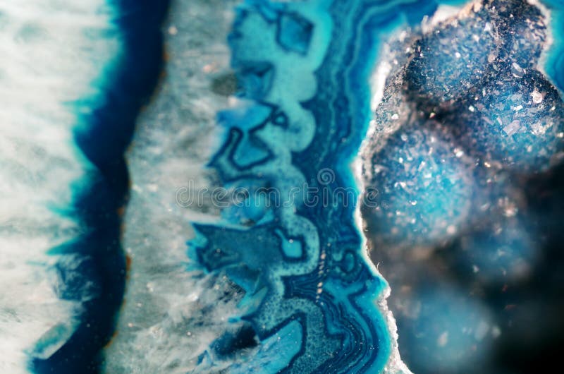 Teal Geode Macro Teal Geode Macro