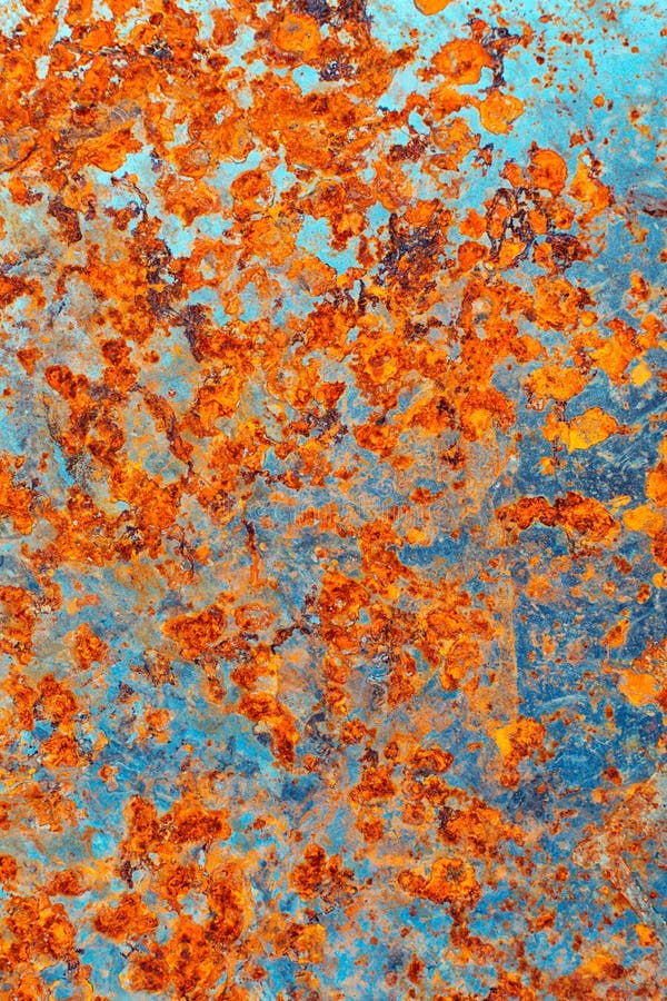 Teal and orange rust texture. stock photos Teal and orange rust texture. stock photos