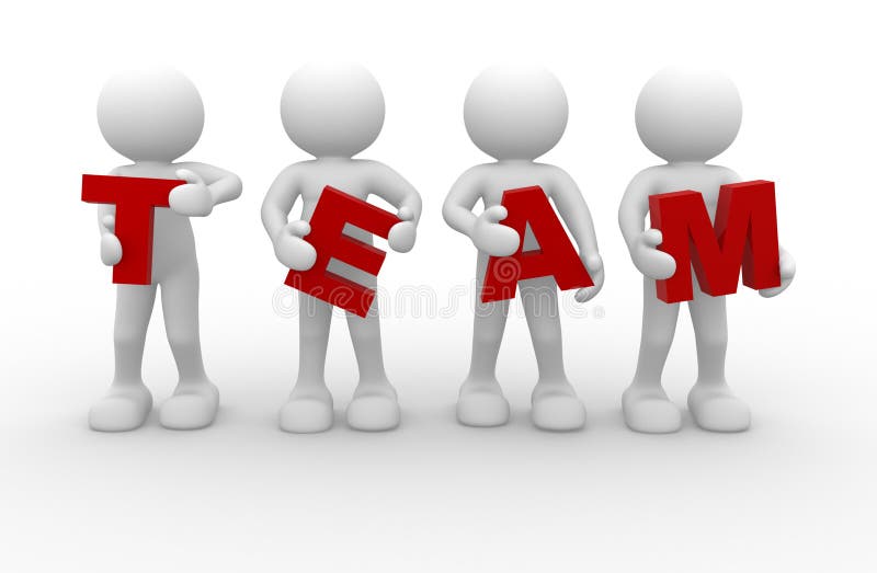 Team stock abbildung