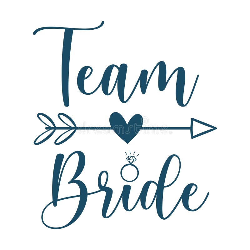 Team Bride Tag On White Background And Engagement Ring