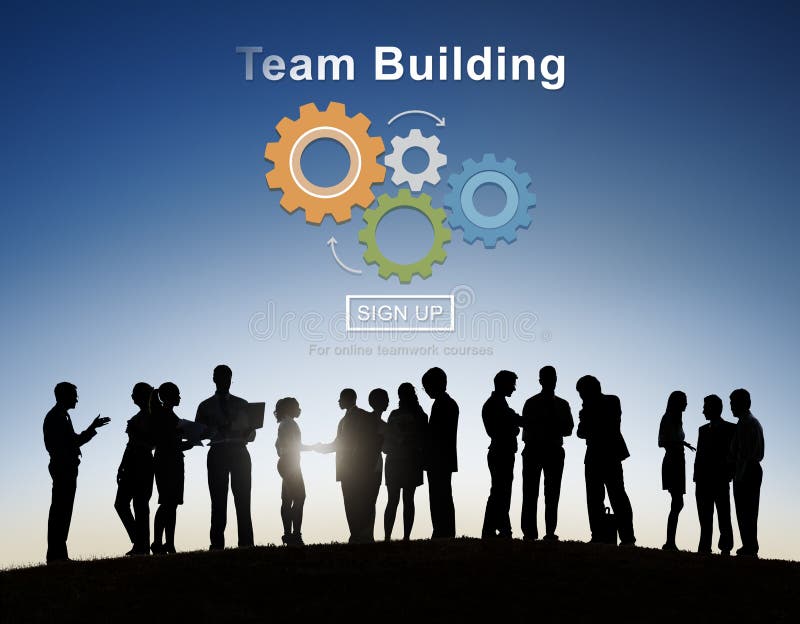 Team Building Busines Collaboration Development Concept royalty free stock image