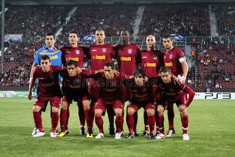 Team CFR Cluj In Champions League Editorial Photography - Image: 16081932