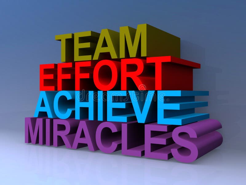 Team Effort stock illustration. Illustration of solution - 12498658
