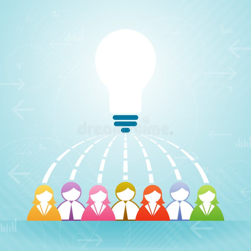 Team Idea Collaboration illustration de vecteur Team Idea Collaboration illustration de vecteur