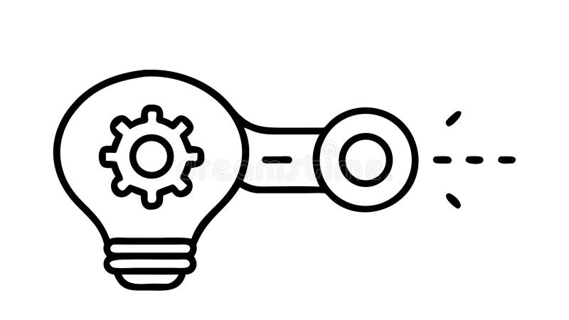 Team Ideas Lightbulb Icon Vector Illustration, Collaborative Brainstorming, vector design Generative AI royalty free illustration