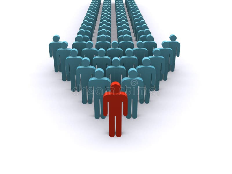 3d team leader stock illustration. Illustration of leader 29848185