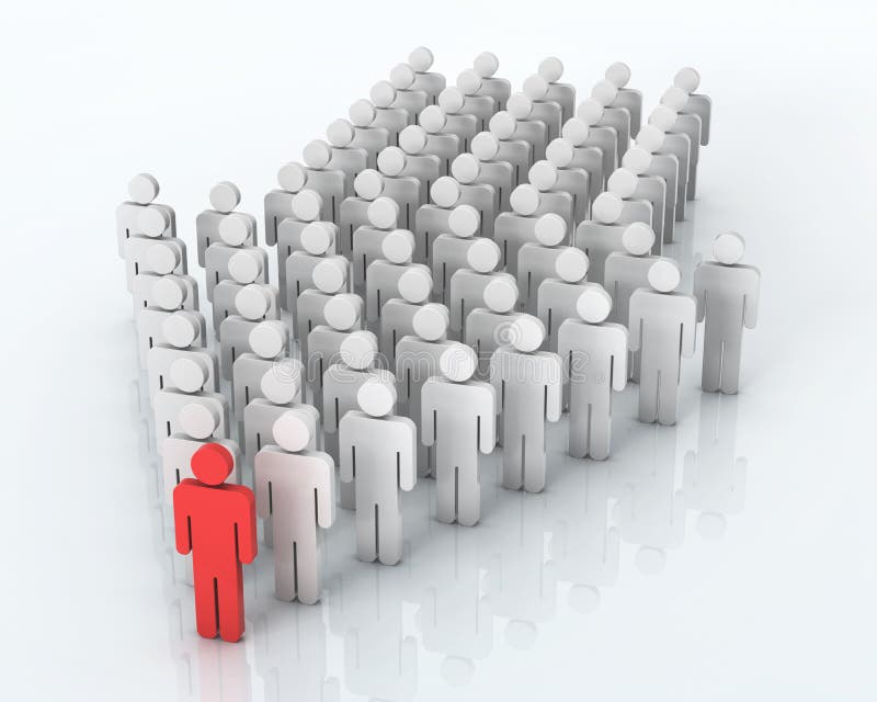 Team Leader concept royalty free illustration