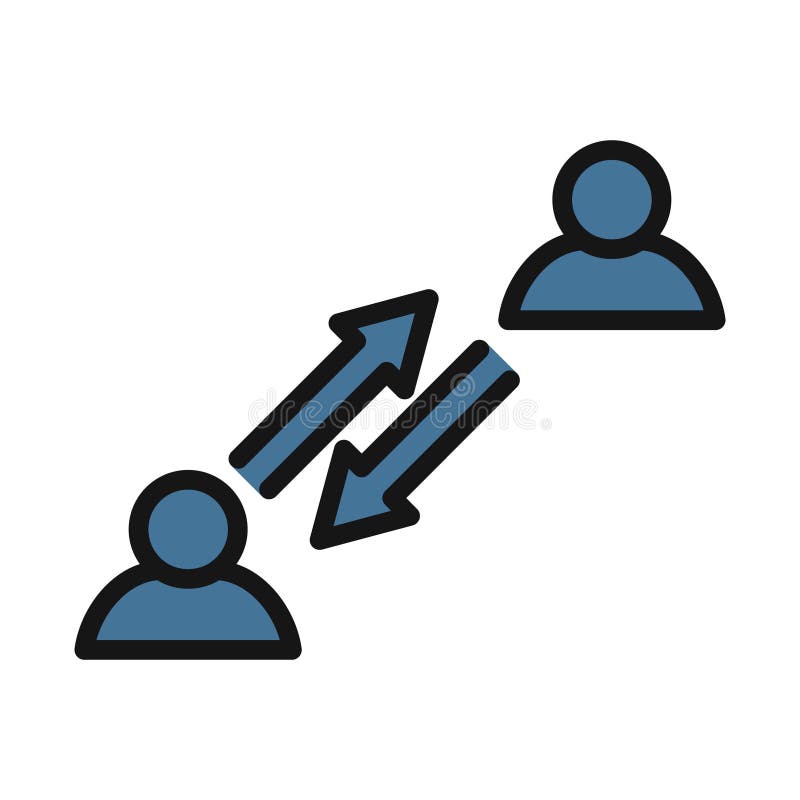 Team line isolated vector icon can be easily modified and edit stock illustration