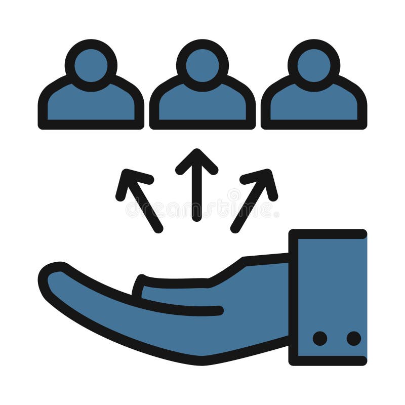 Team line isolated vector icon can be easily modified and edit vector illustration