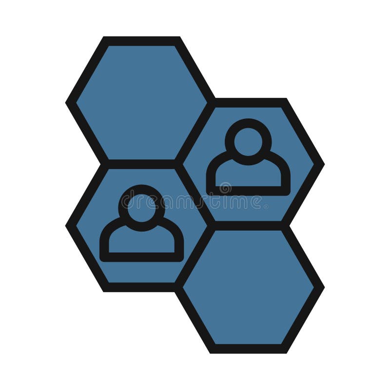 Team line isolated vector icon can be easily modified and edit