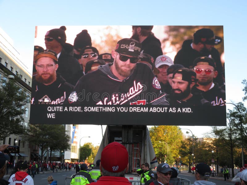 Team Players on the Jumbotron Screen royalty free stock images Team Players on the Jumbotron Screen royalty free stock images