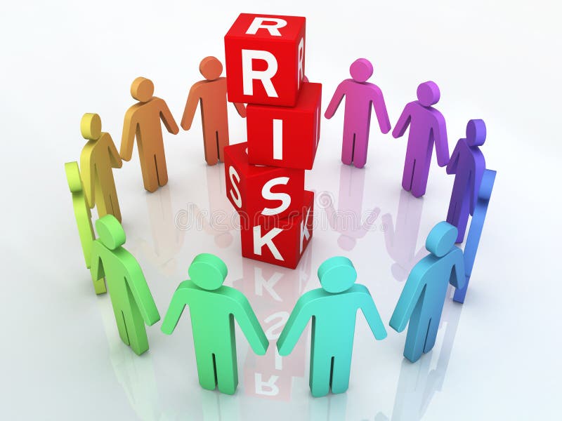 Team Risk Management stock illustration. Illustration of blue - 39431543