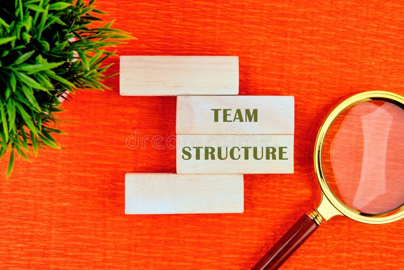 The TEAM STRUCTURE concept phrase. Onboarding business process concept royalty free stock photography