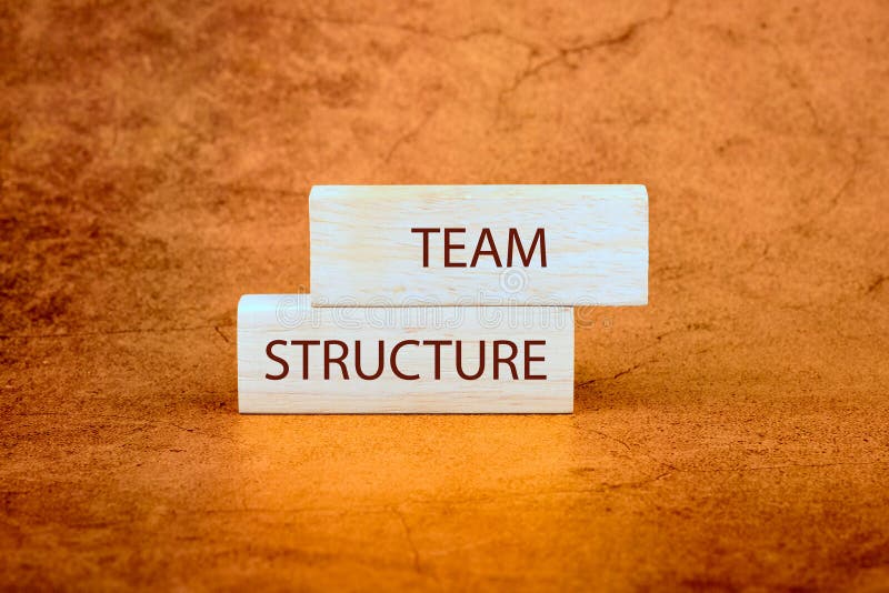 The TEAM STRUCTURE concept phrase. Onboarding business process concept royalty free stock image