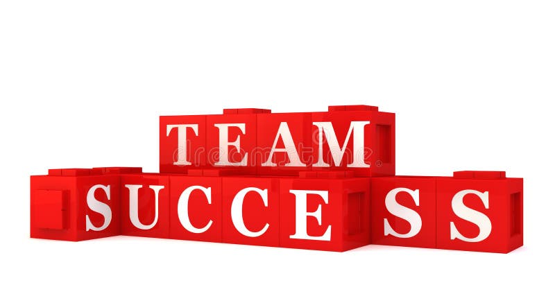Team success sign stock illustration