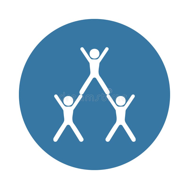 team support icon in Badge style stock illustration team support icon in Badge style stock illustration