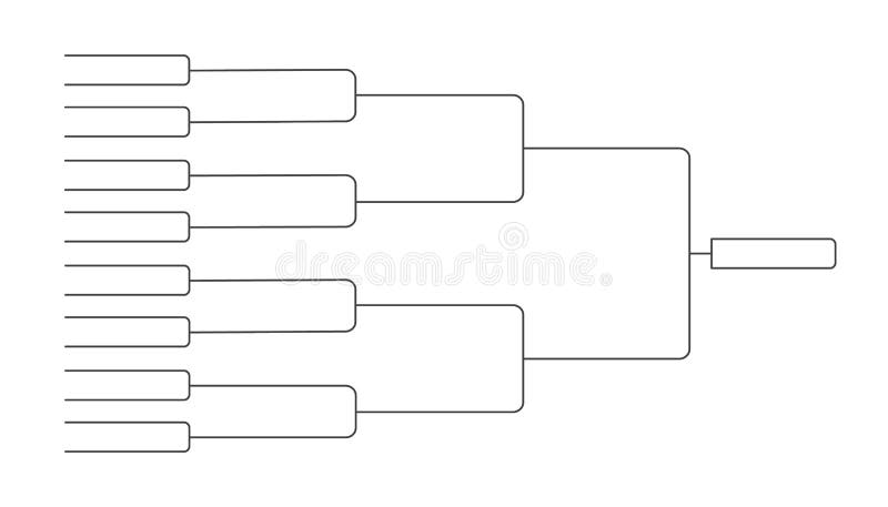 blank 16 team tournament bracket isolated on white background 14764023  Vector Art at Vecteezy