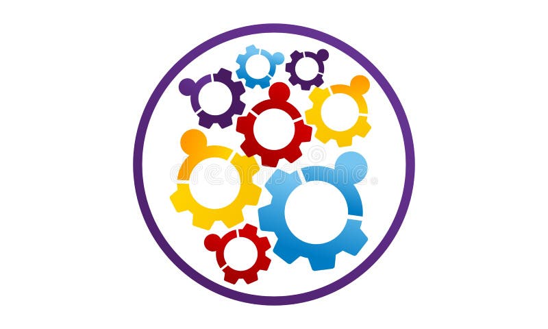 Team Work Gear vector illustratie Team Work Gear vector illustratie