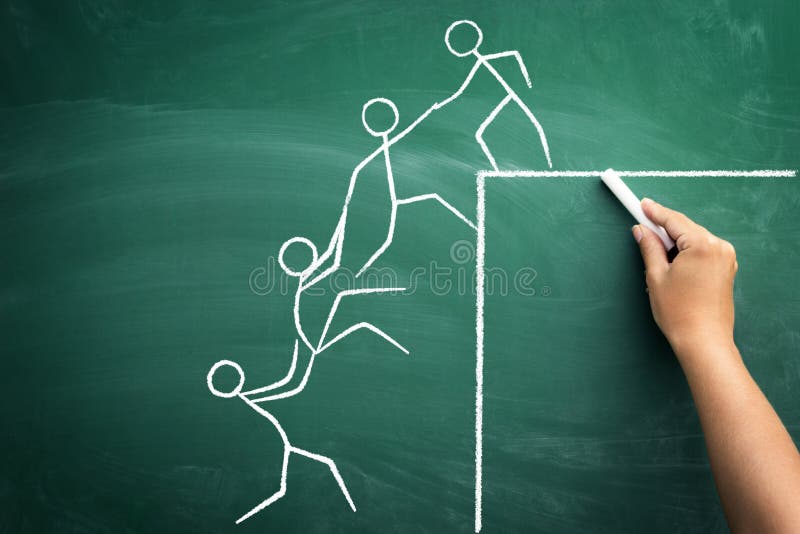 Team work for success stock image