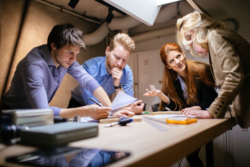 Team Working on Project Together Stock Photo - Image of collaboration ...