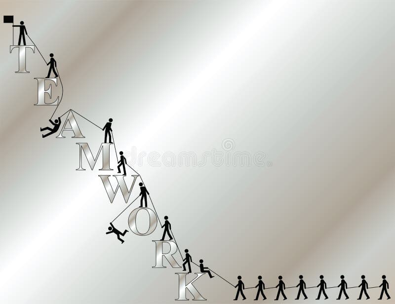 Teamwork royalty free illustration
