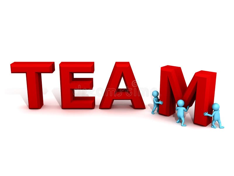 Teamwork royalty free illustration