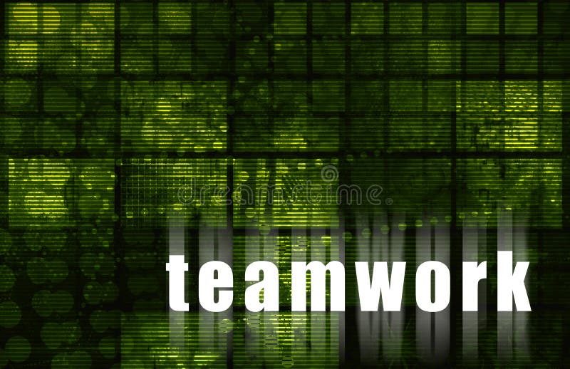 Teamwork royalty free illustration