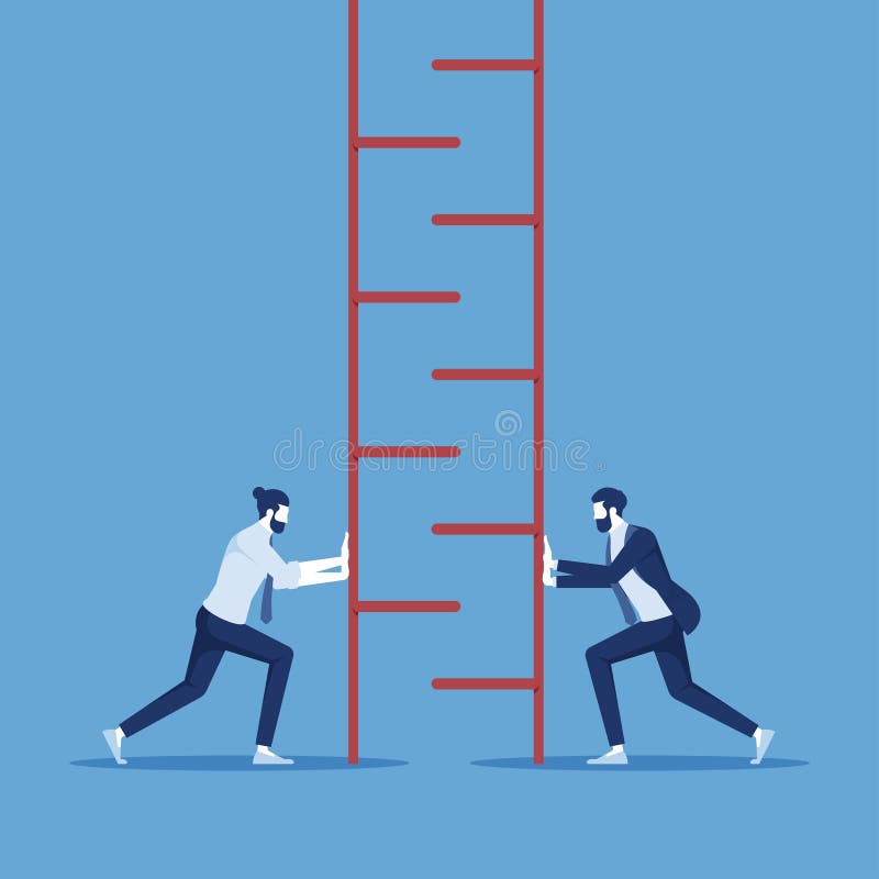 Teamwork concept business people Symbol of working together vector illustration