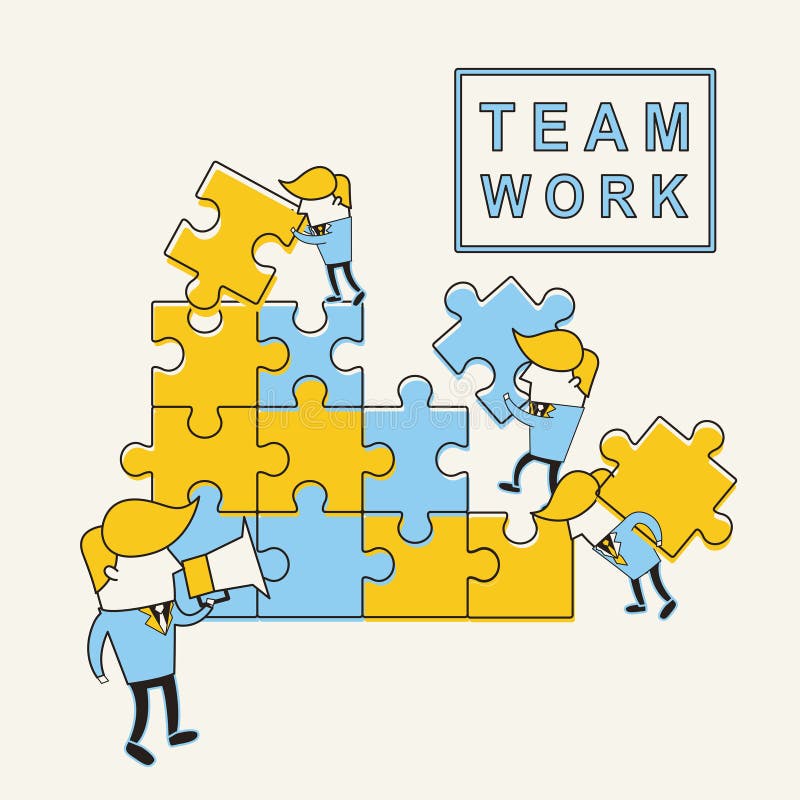 Teamwork concept royalty free illustration