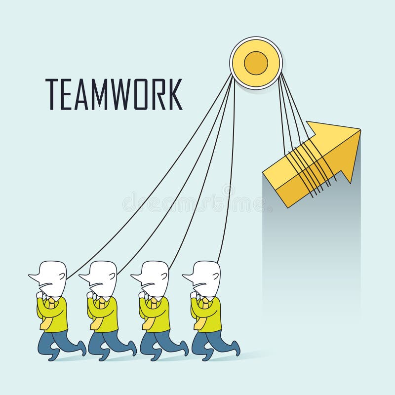 Teamwork concept stock illustration