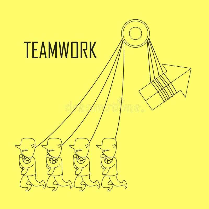 Teamwork concept stock illustration