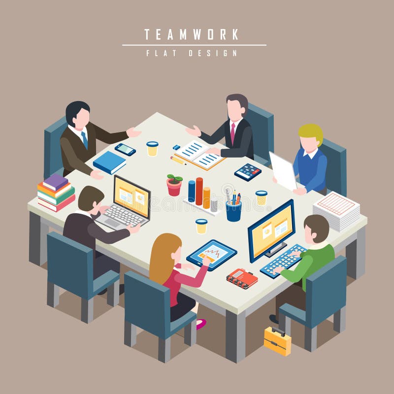 Teamwork concept royalty free illustration