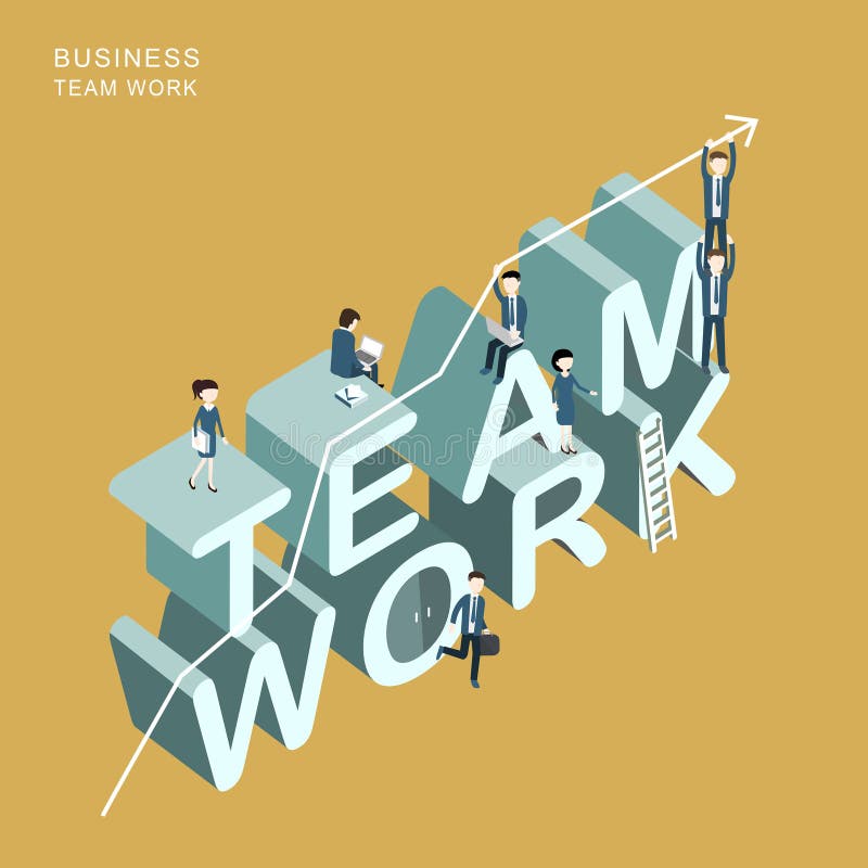 Teamwork concept royalty free illustration