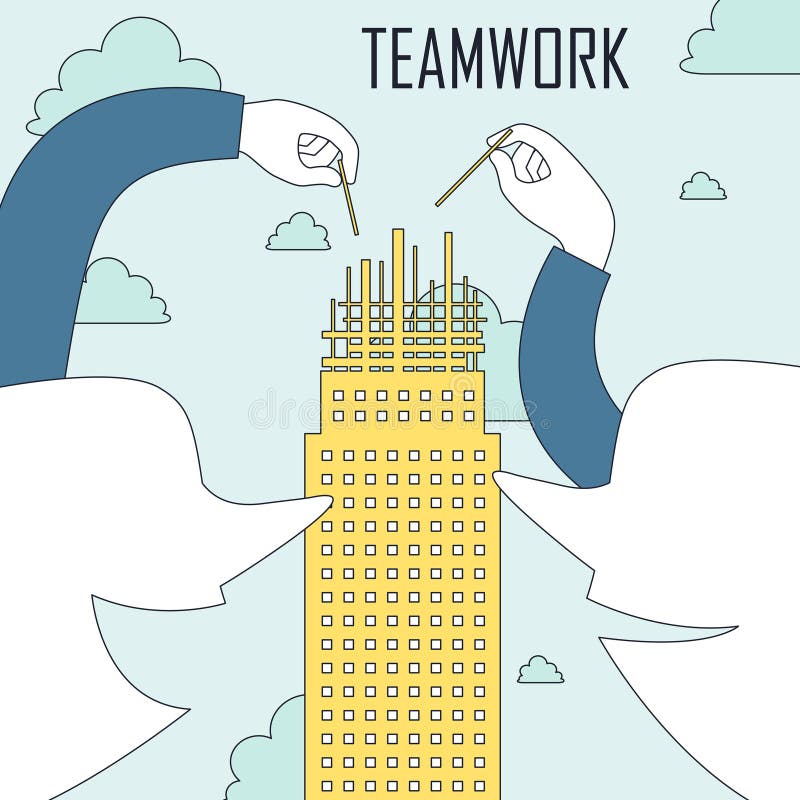 Teamwork concept vector illustration