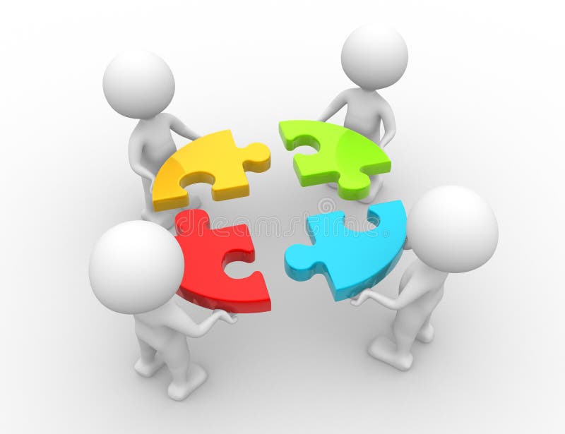 Teamwork stock illustration