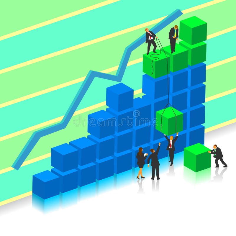 Teamwork für Erfolg lizenzfreie abbildung Teamwork für Erfolg lizenzfreie abbildung