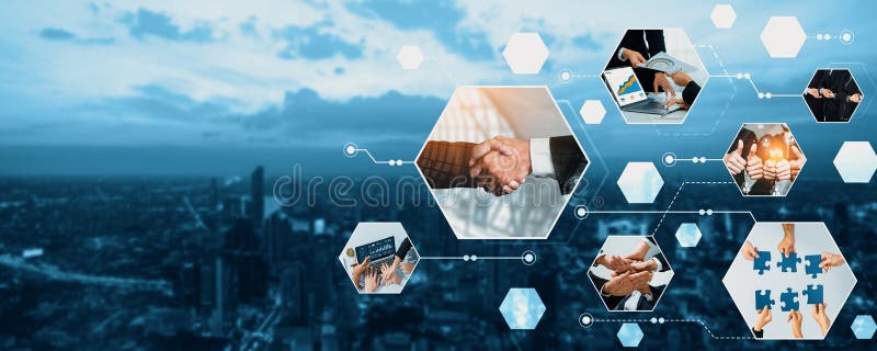 Teamwork and human resources HR management technology for business kudos stock photos