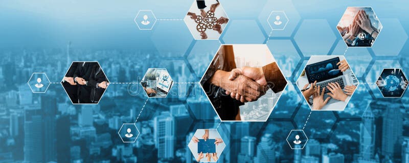 Teamwork and human resources HR management technology for business kudos royalty free stock photo