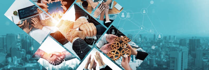 Teamwork and human resources HR management technology for business kudos stock photography