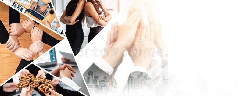 Teamwork and human resources HR management technology for business vexel stock photo