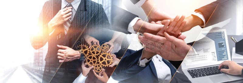 Teamwork and human resources HR management technology for business vexel royalty free stock photography