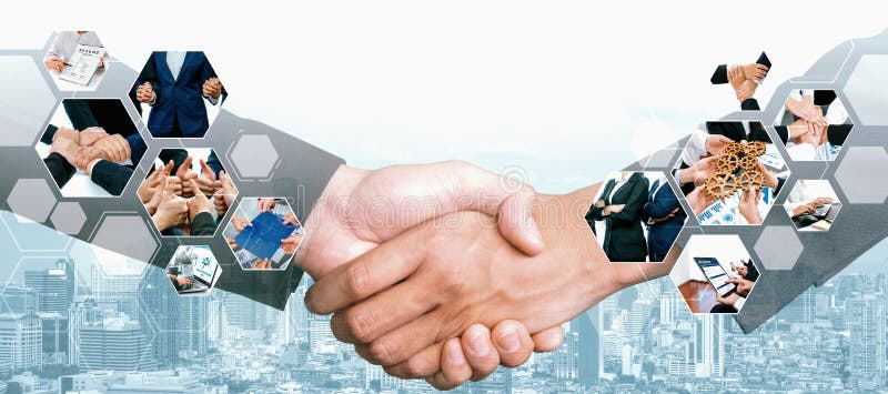 Teamwork and human resources HR management technology for business vexel stock photography