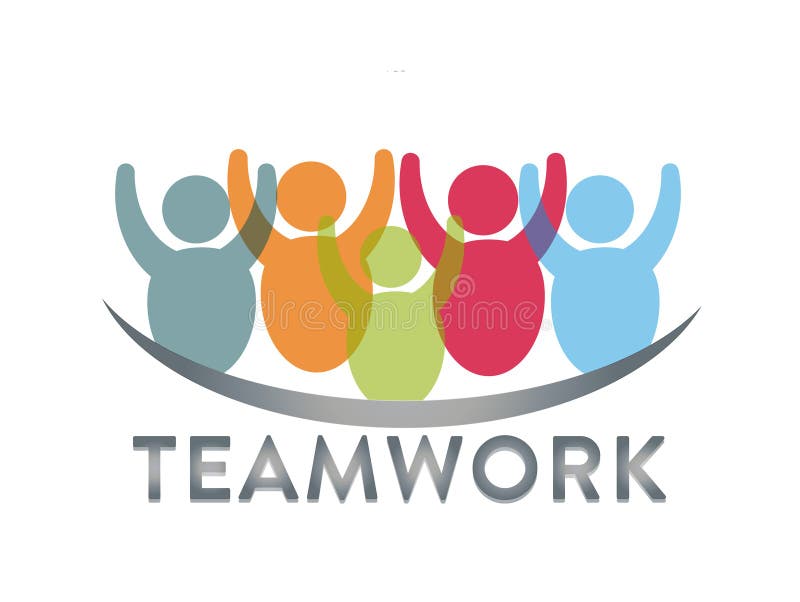 Teamwork Logo Icon Symbol Group of Friends Stock Vector ...