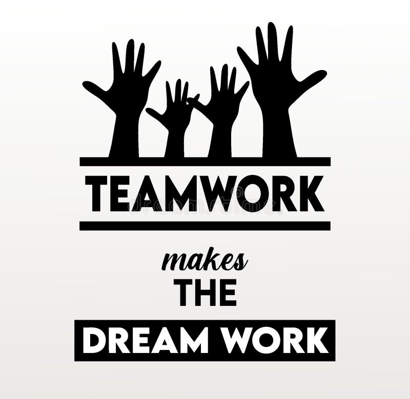 Teamwork Makes Dream Work Stock Illustrations – 126 Teamwork Makes ...