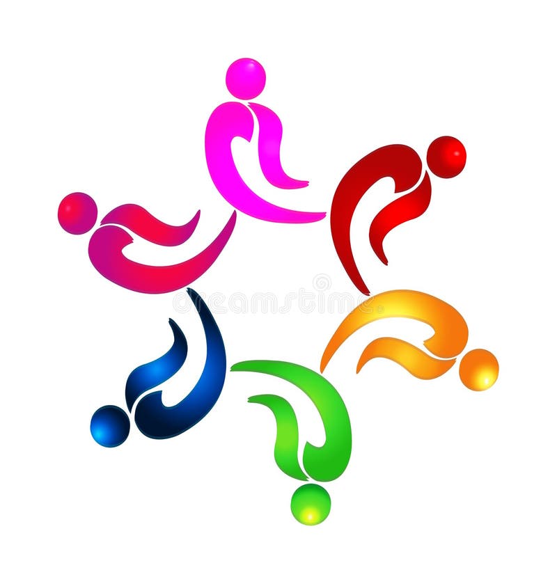 Logo Team Work,education Symbol, People Celebration Icon Set Vector ...