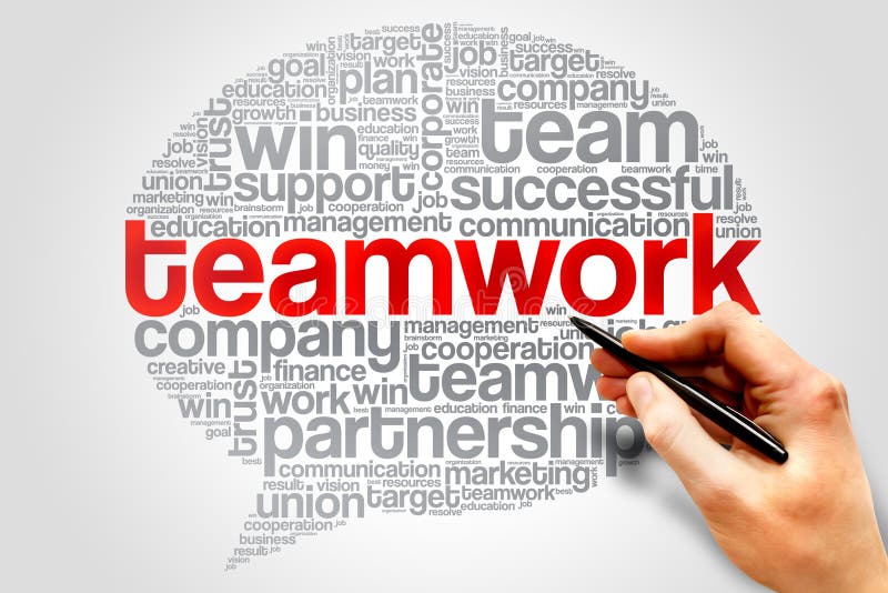 Teamwork Think Shows Contemplate Group and Teams Stock Illustration ...