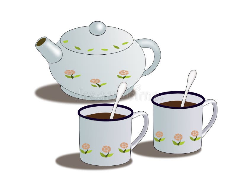 Indian Traditional Tea Pot or Kettle Vector Illustration Stock Vector ...